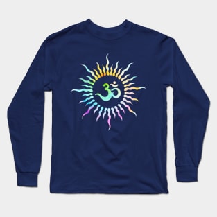 Colorful Om Rays Long Sleeve T-Shirt